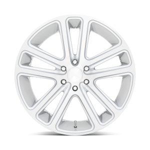 24" DUB WHEELS FLEX S257 GLOSS SILVER BRUSHED FINISH RIMS - Image 3