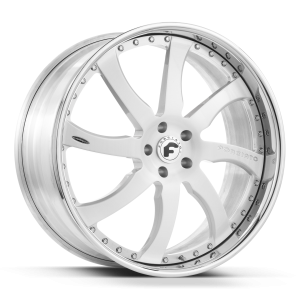 26" FORGIATO WHEELS QUATTRESIMO BRUSHED FACE CHROME LIP FINISH RIMS
