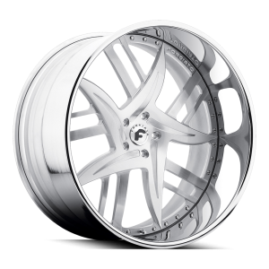 24X9/24X10" FORGIATO WHEELS DECIMO BRUSHED FACE CHROME LIP FINISH RIMS 5X120 (Copy)