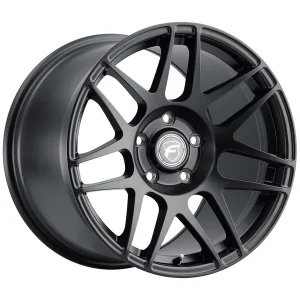 18" FORGESTAR WHEELS F14 DRAG SATIN BLACK FINISH RIMS