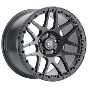 17" FORGESTAR WHEELS F14 BEADLOCK GLOSS ANTHRACITE FINISH RIMS