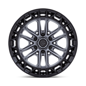 17" FUEL WHEELS FC874 CELSIUS MATTE GUNMETAL WITH MATTE BLACK LIP OFF-ROAD RIMS - Image 3