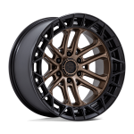 17" FUEL WHEEL FC874 CELSIUS MATTE BRONZE WITH MATTE BLACK LIP OFF-ROAD RIMS