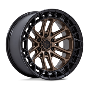 17" FUEL WHEEL FC874 CELSIUS MATTE BRONZE WITH MATTE BLACK LIP OFF-ROAD RIMS