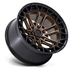 17" FUEL WHEEL FC874 CELSIUS MATTE BRONZE WITH MATTE BLACK LIP OFF-ROAD RIMS - Image 2