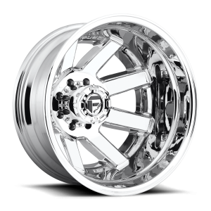 17" FUEL WHEELS D536 MAVERICK DUALLY 8-LUG CHROME PLATED OFF-ROAD RIMS