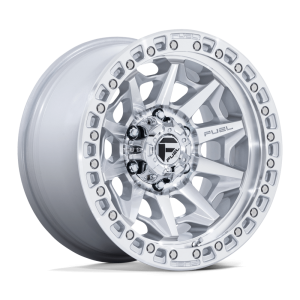 17" FUEL WHEELS D833 COVERT SILVER WITH MACHINED FACE OFF-ROAD RIMS