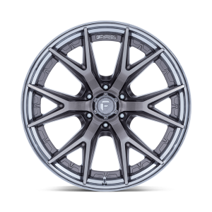 17" FUEL WHEELS FC402 CATALYST PLATINUM WITH CHROME LIP OFF-ROAD FUSION FORGED RIMS - Image 3