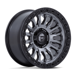 17" FUEL WHEELS FC857 RINCON SBL MATTE GUNMETAL WITH BLACK LIP OFF-ROAD RIMS