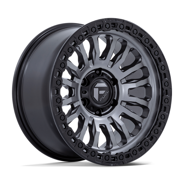 17" FUEL WHEELS FC857 RINCON SBL MATTE GUNMETAL WITH BLACK LIP OFF-ROAD RIMS