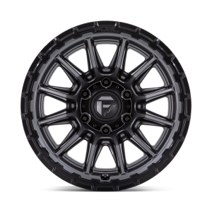 17" FUEL WHEELS FC866 PISTON MATTE GUNMETAL WITH GLOSS BLACK LIP OFF-ROAD RIMS - Image 3