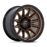 17" FUEL WHEEL FC866 PISTON MATTE BRONZE WITH GLOSS BLACK LIP OFF-ROAD RIMS