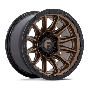 17" FUEL WHEEL FC866 PISTON MATTE BRONZE WITH GLOSS BLACK LIP OFF-ROAD RIMS