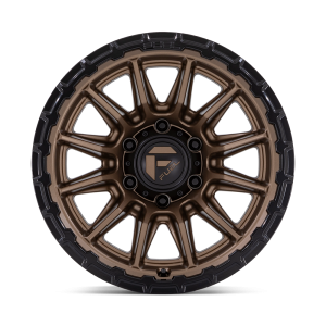 17" FUEL WHEEL FC866 PISTON MATTE BRONZE WITH GLOSS BLACK LIP CROSSOVER SUV RIMS - Image 3