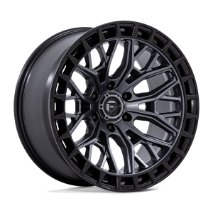 17" FUEL WHEELS FC869 SIGMA MATTE GUNMETAL WITH MATTE BLACK LIP OFF-ROAD RIMS