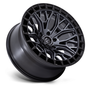 17" FUEL WHEELS FC869 SIGMA MATTE GUNMETAL WITH MATTE BLACK LIP OFF-ROAD RIMS - Image 2