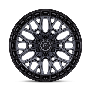 17" FUEL WHEELS FC869 SIGMA MATTE GUNMETAL WITH MATTE BLACK LIP OFF-ROAD RIMS - Image 3