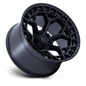 17" FUEL WHEELS FC873 CHARGER GLOSS BLACK BRUSHED FACE WITH DARK TINT 5-LUG OFF-ROAD RIMS - Image 2