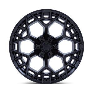 17" FUEL WHEELS FC873 CHARGER GLOSS BLACK BRUSHED FACE WITH DARK TINT 5-LUG OFF-ROAD RIMS - Image 3