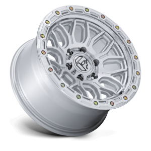 17" FUEL WHEELS FC881 SURGE GLOSS SILVER WITH MACHINED FACE OFF-ROAD RIMS - Image 2