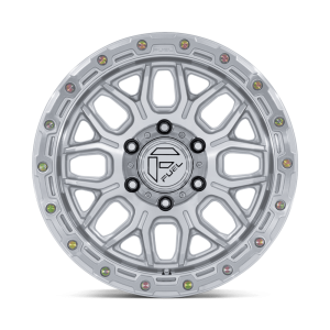 17" FUEL WHEELS FC881 SURGE GLOSS SILVER WITH MACHINED FACE OFF-ROAD RIMS - Image 3