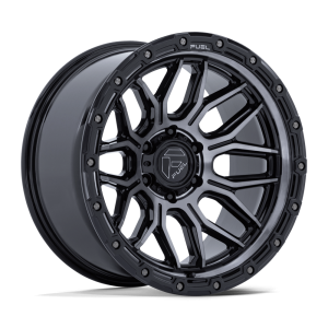 17" FUEL WHEELS FC881 SURGE GLOSS BLACK MACHINED WITH GRAY TINT OFF-ROAD RIMS