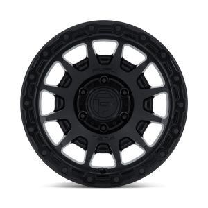 17" FUEL WHEELS FC884 FORTRESS MATTE BLACK GLOSS BLACK LIP FINISH OFF-ROAD RIMS - Image 3