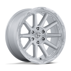 17" FUEL WHEELS FC887 CIRCUIT GLOSS SILVER WITH MACHINED FACE OFF-ROAD RIMS