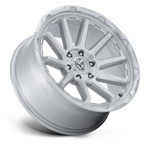 17" FUEL WHEELS FC887 CIRCUIT GLOSS SILVER WITH MACHINED FACE OFF-ROAD RIMS - Image 2