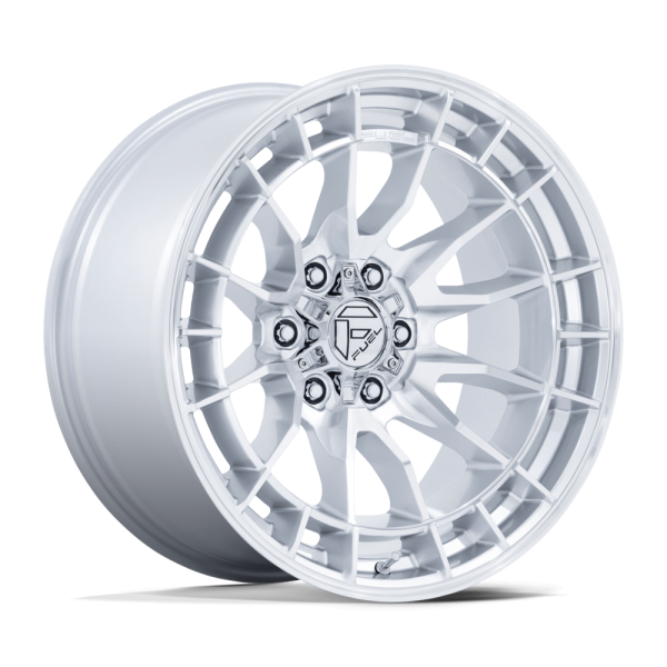 17" FUEL WHEELS FC888 REVOLT HYPER SILVER WITH MACHINED FACE OFF-ROAD RIMS