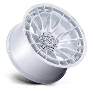 17" FUEL WHEELS FC888 REVOLT HYPER SILVER WITH MACHINED FACE OFF-ROAD RIMS - Image 2