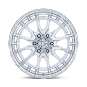 17" FUEL WHEELS FC888 REVOLT HYPER SILVER WITH MACHINED FACE OFF-ROAD RIMS - Image 3