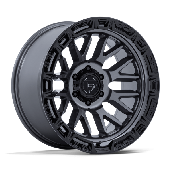17" FUEL WHEELS FC890 RAIL GLOSS GUNMETAL WITH GLOSS BLACK LIP OFF-ROAD RIMS