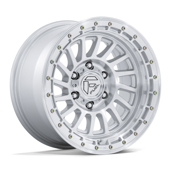 17" FUEL WHEELS FC897 HAVOC GLOSS SILVER WITH MACHINED FACE OFF-ROAD RIMS