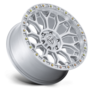 17" FUEL WHEELS FC901 TALON GLOSS SILVER WITH MACHINED FACE OFF-ROAD RIMS - Image 2