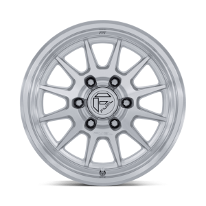 17" FUEL WHEELS FC902 SPUR GLOSS SILVER WITH MACHINED FACE OFF-ROAD FLOW FORMED RIMS - Image 3