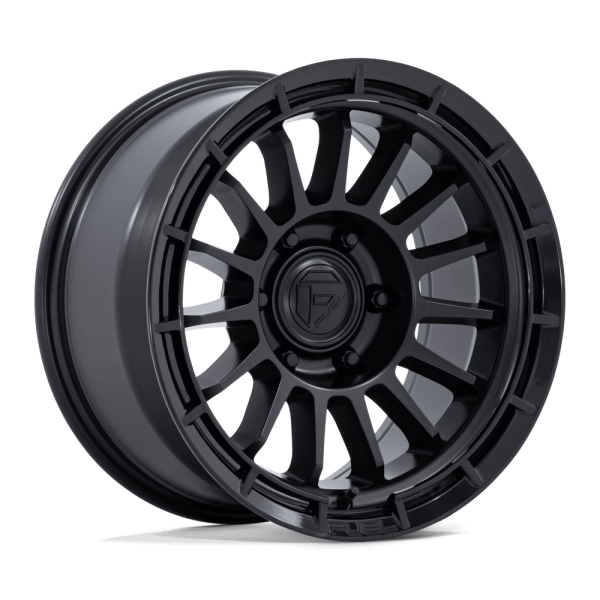 17" FUEL WHEELS FC905 ASCEND MATTE BLACK GLOSS BLACK LIP OFF-ROAD RIMS