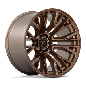 17" FUEL WHEELS D850 REBAR 6 PLATINUM BRONZE MILLED OFF-ROAD RIMS