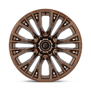 17" FUEL WHEELS D850 REBAR 6 PLATINUM BRONZE MILLED OFF-ROAD RIMS - Image 2
