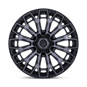 17" FUEL WHEELS FC882 TRAX GLOSS BLACK MACHINED FACE WITH DARK TINTED CLEAR OFF-ROAD RIMS - Image 2