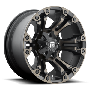 17" FUEL WHEELS D569 VAPOR BLACK MACHINED WITH DARK TINT OFF-ROAD RIMS