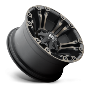 17" FUEL WHEELS D569 VAPOR BLACK MACHINED WITH DARK TINT OFF-ROAD RIMS - Image 2