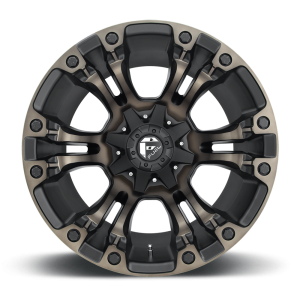 17" FUEL WHEELS D569 VAPOR BLACK MACHINED WITH DARK TINT OFF-ROAD RIMS - Image 3