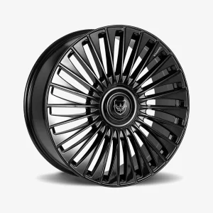 22" GIANNA WHEELS LUSSO GLOSS BLACK FINISH RIMS