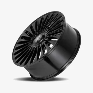 24" GIANNA WHEELS LUSSO GLOSS BLACK FINISH RIMS - Image 3