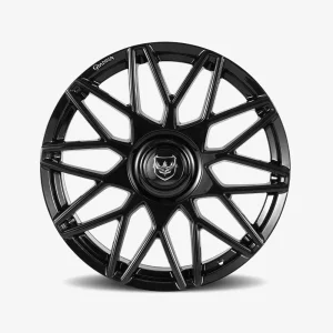 22" GIANNA WHEELS PRESTIGIO GLOSS BLACK FINISH RIMS - Image 2