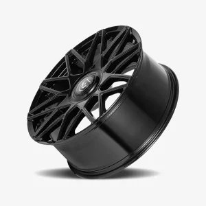 22" GIANNA WHEELS PRESTIGIO GLOSS BLACK FINISH RIMS - Image 3