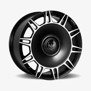 20" GIANNA WHEELS SPLENDIDO GLOSS BLACK MACHINED FINISH RIMS