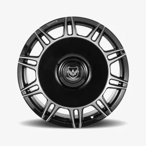 20" GIANNA WHEELS SPLENDIDO GLOSS BLACK MACHINED FINISH RIMS - Image 3