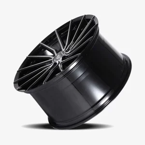 20" GIANNA WHEELS VELOCE GLOSS BLACK MACHINED FINISH RIMS - Image 3